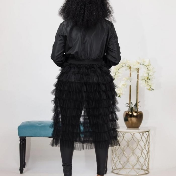 Black Ruffle Jacket - Picture 5 of 11